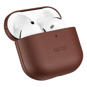Epico, Epico Leather Case Airpods 4/4 (ANC)-Brn