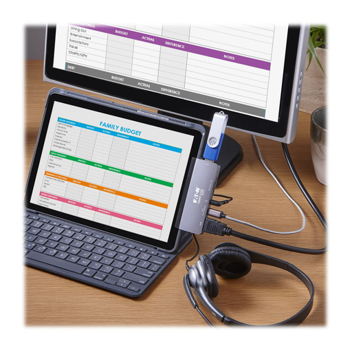 USB-C Dock Stat HDMI 4K PD Chrg Thndr 3