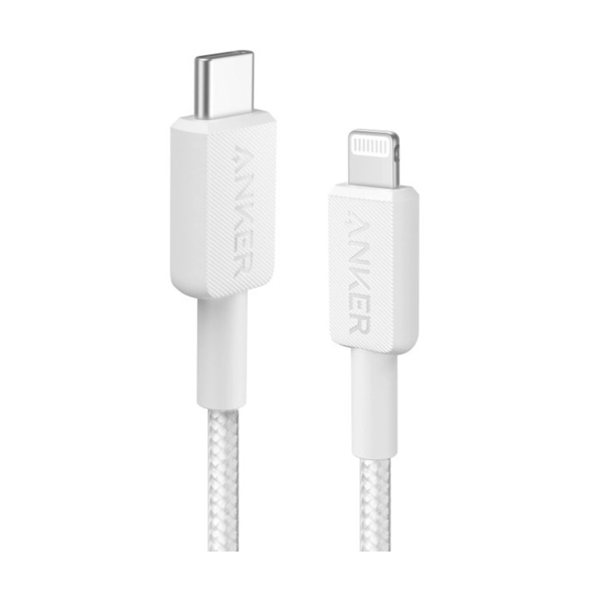 322USB-CLightningCable 3ft Braided White