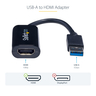 Slim USB 3.0-HDMI Ext Video Card Adapter