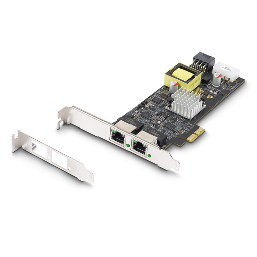 2-Port 2.5Gbps PoE Network PCIe Card