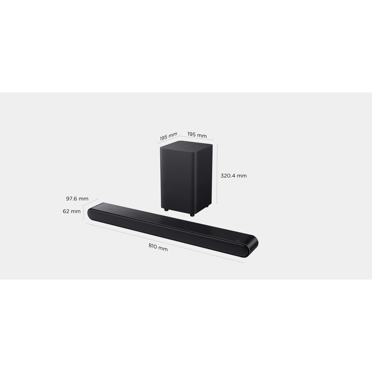 3.1 Sound Bar & Wireless Subwoofer