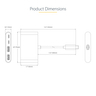 4-Port USB-C Hub with 100W PD 5Gbps