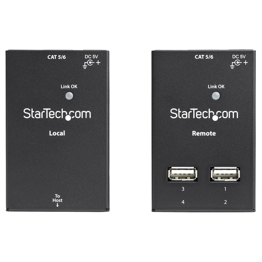 4-port USB 2.0-over-Cat5-or-Cat6 Ext