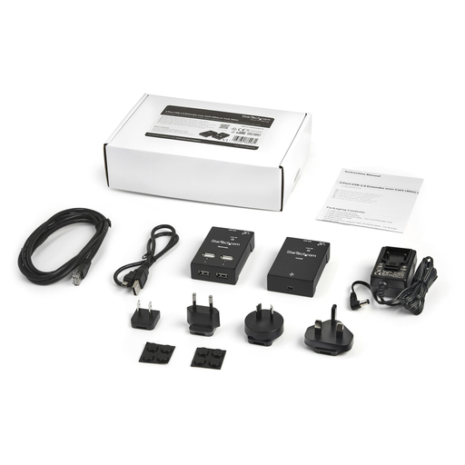 4-port USB 2.0-over-Cat5-or-Cat6 Ext
