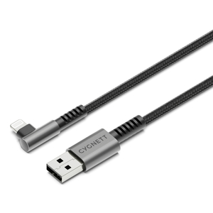 Cygnett, Unite Right Angle Ltng USB-A 2.0 1m Blk