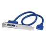 2 Port USB 3.0 A Female Slot Plate Adpt