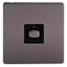 MiHome Smart Black Nickel 1 Gang Dimmer