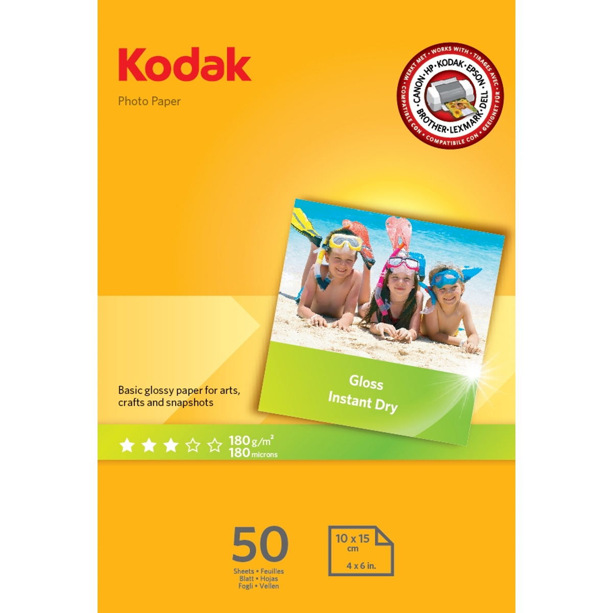 Kodak 5740506 Gloss Paper A6 50 Sheets