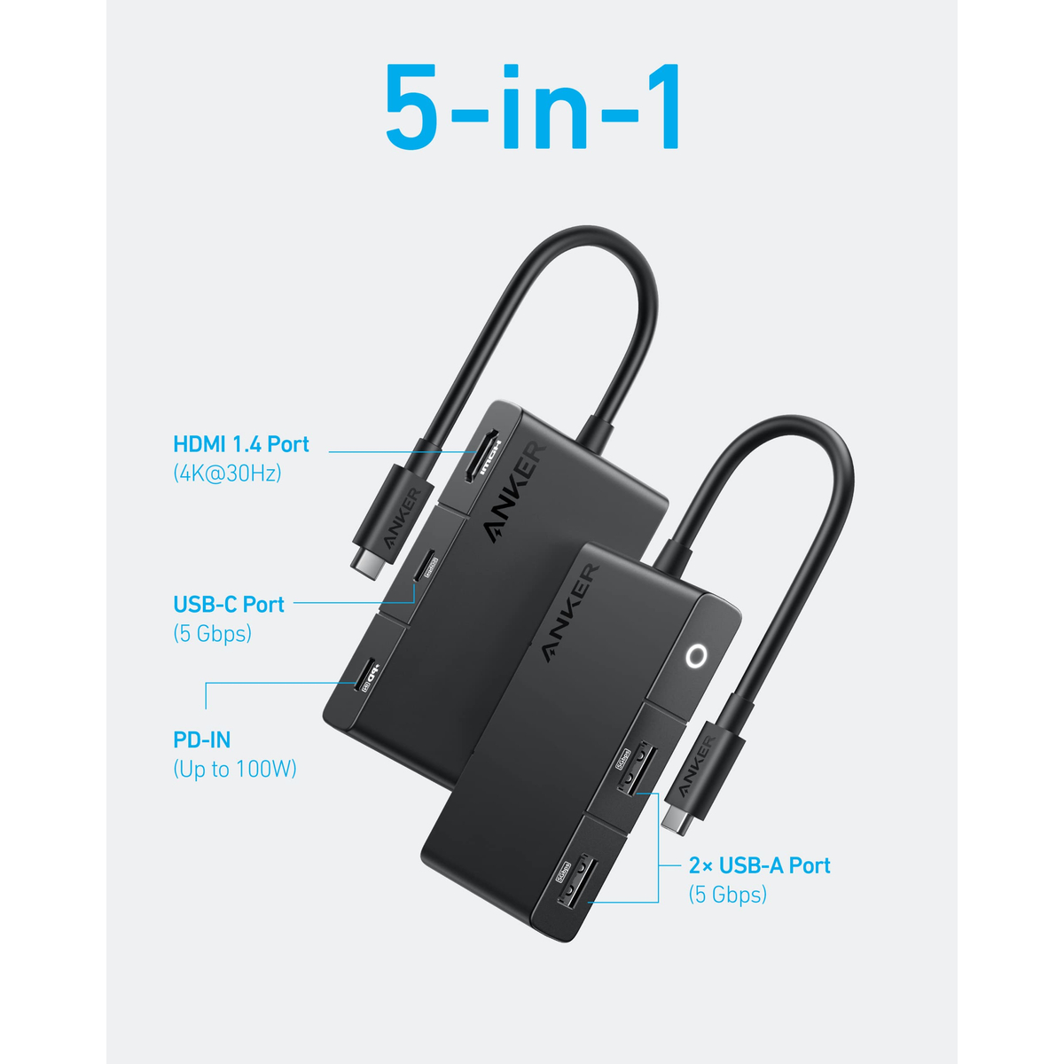Anker 332 USB-C Hub (5-in-1)