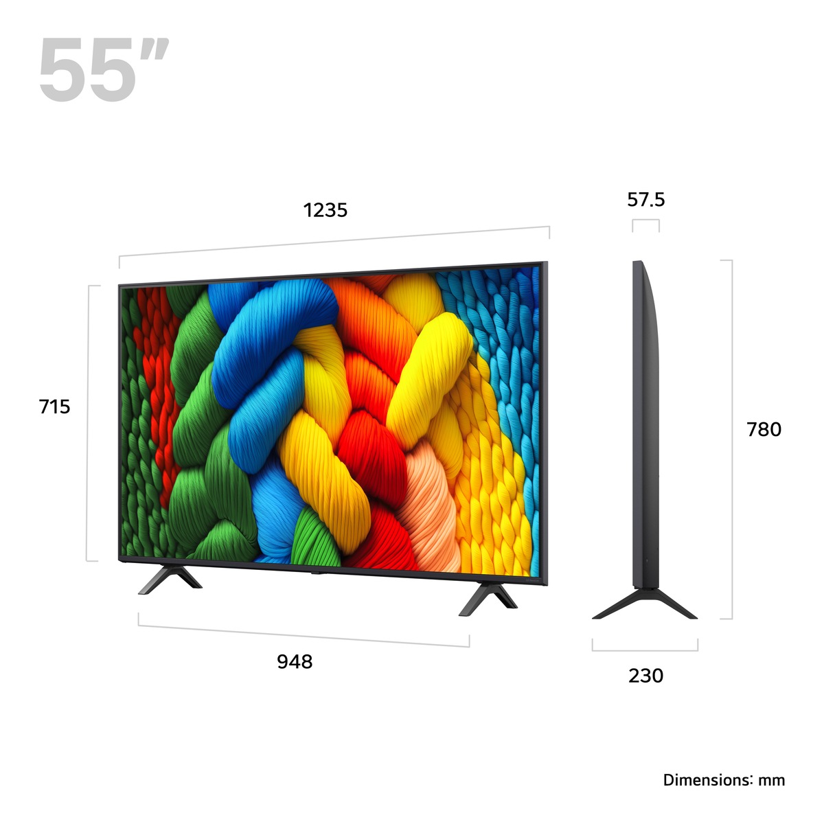 LG NANO80A 55 inch 4K UHD