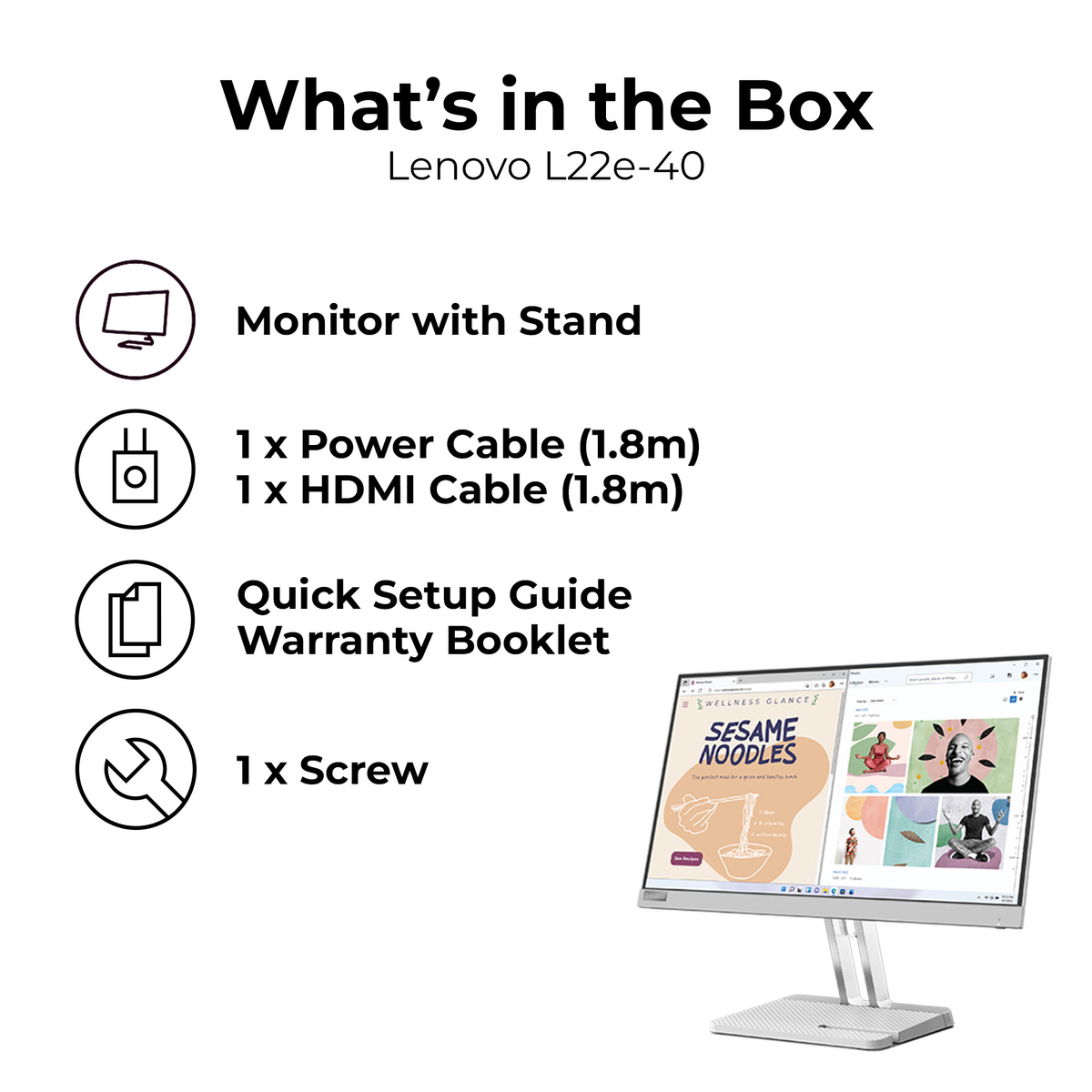 L22e-40 22 Inch FHD Monitor