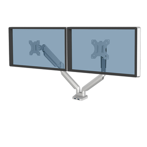 Fellowes, Platinum Series Dual Monitor Arm Silver