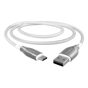 Cygnett, Armoured USB-C USB-A 2.0 Cable White 2m