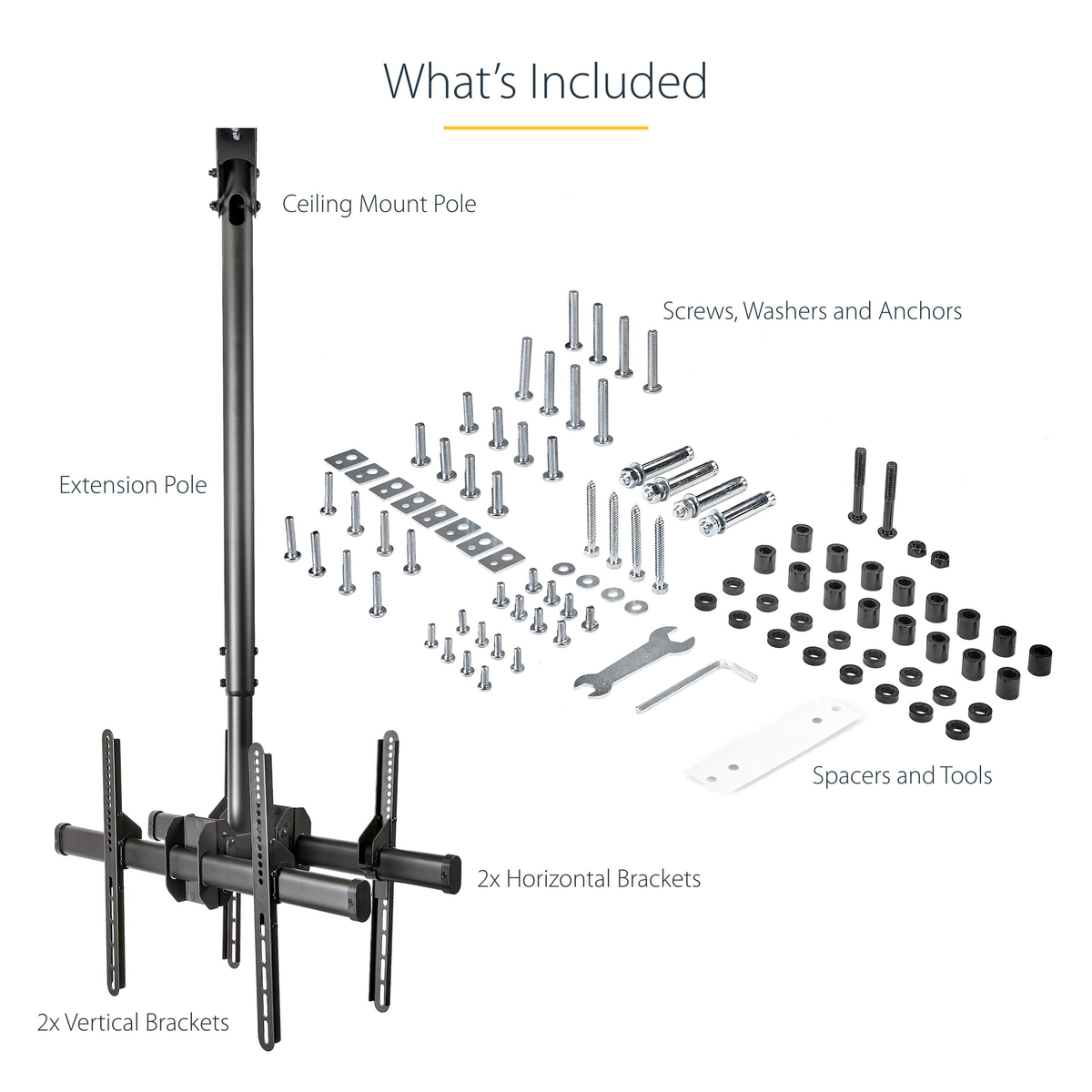 TV Mount - Ceiling - Dual Back to Back