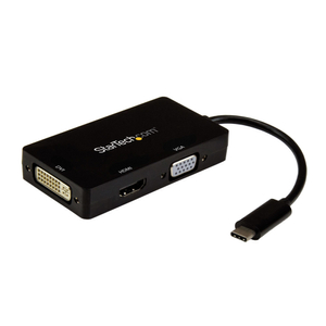 Startech, 3-in-1 USB-C to VGA DVI or HDMI