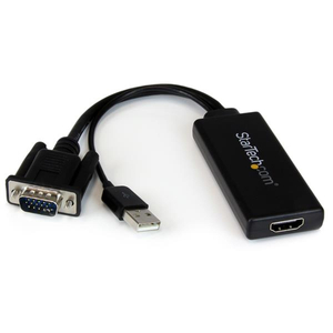 VGA-HDMI Adapter with USB Audio & Power