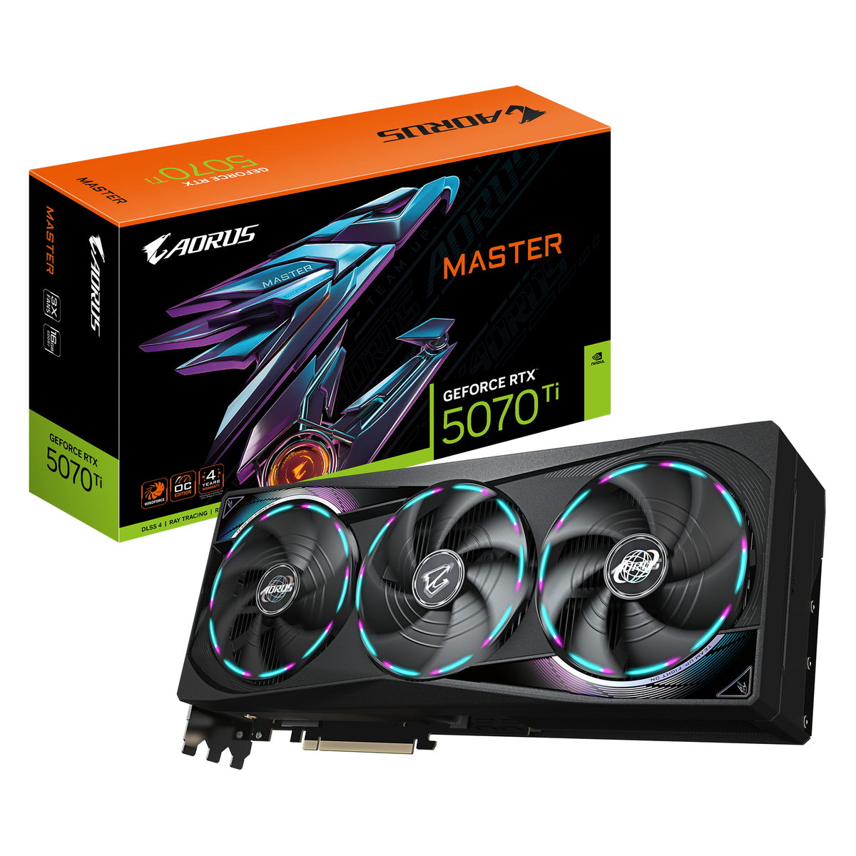 GPU NV 5070TI AORUS MASTER 16G Fan