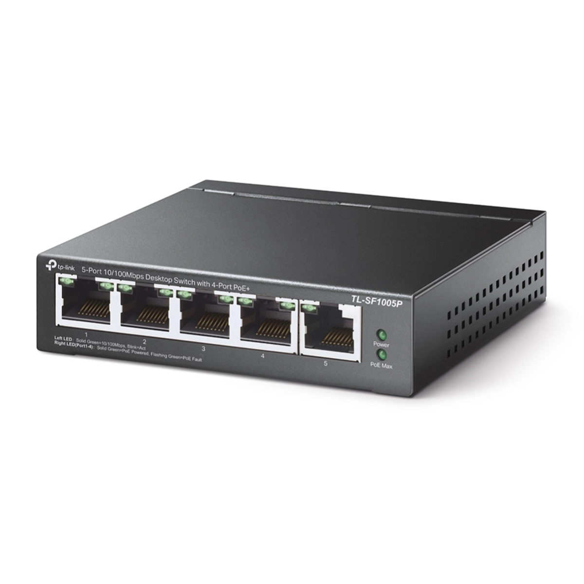 5-P 10/100Mbps Desktop Switch w/ 4P PoE