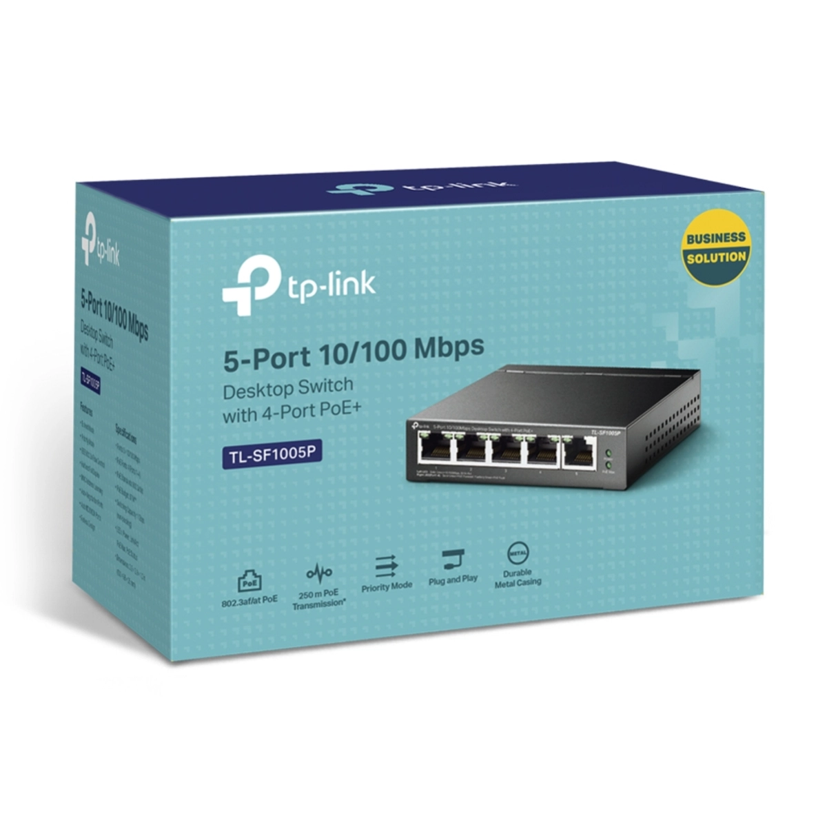 5-P 10/100Mbps Desktop Switch w/ 4P PoE