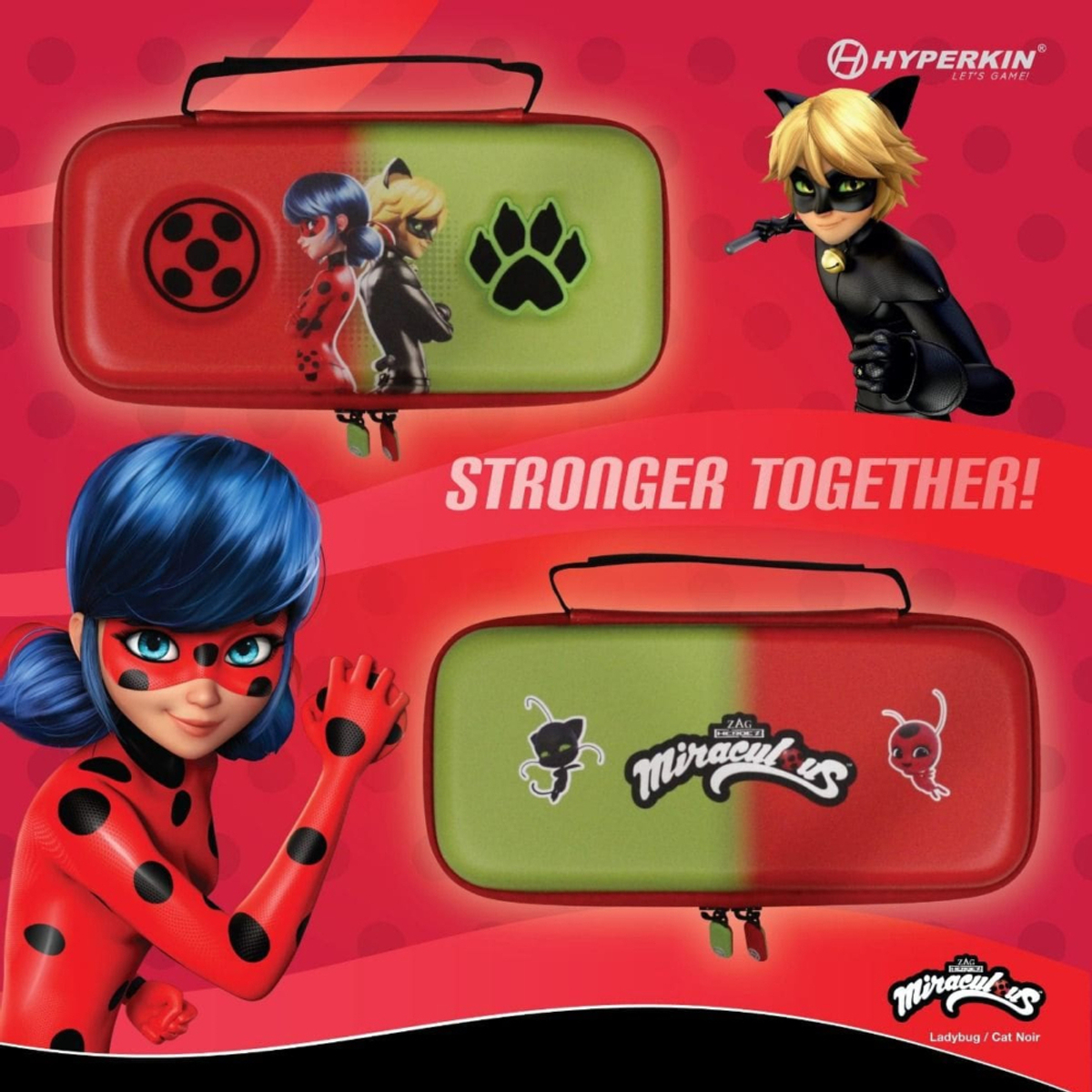 Miraculous Carrying Case NSW (Bug & Cat)