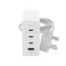 Wall Adapter-USB-C-HUB-120W-GAN-White