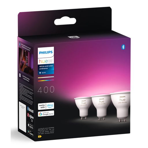Philips HueWCA 4.3W GU10 3P EUR