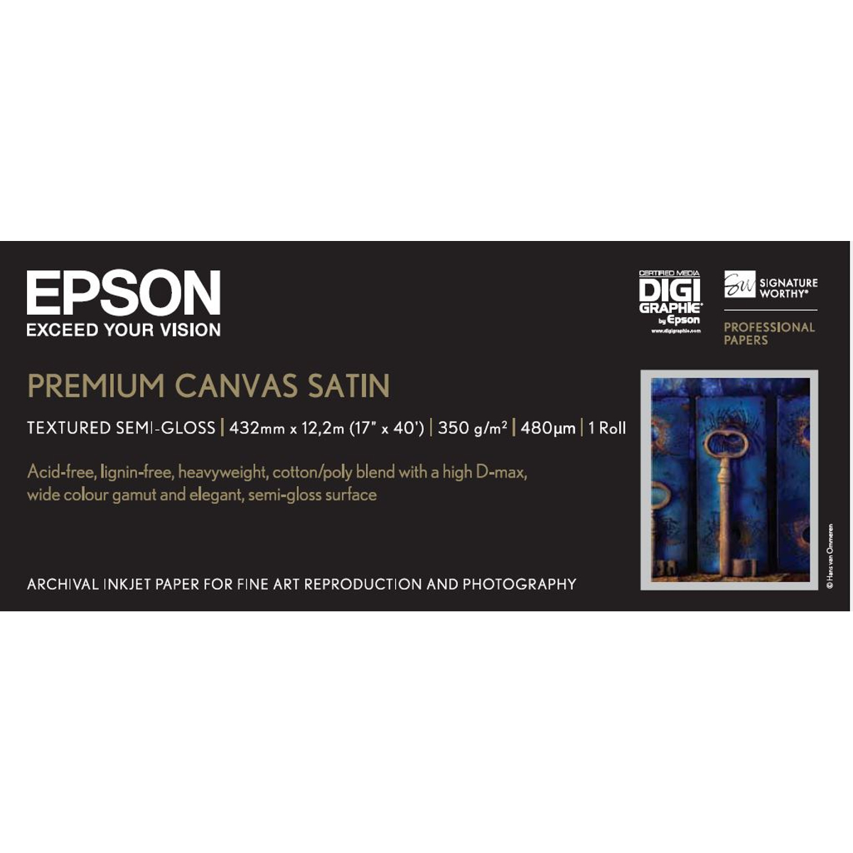 17 x 40-foot Premium Canvas Satin