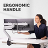 Eppa Crossbar Monitor Arm - Silver