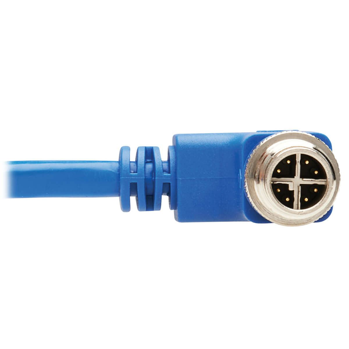 M12 X-Code Cat6 1G UTP CMR-LP Blue 2 m