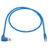 M12 X-Code Cat6 1G UTP CMR-LP Blue 2 m