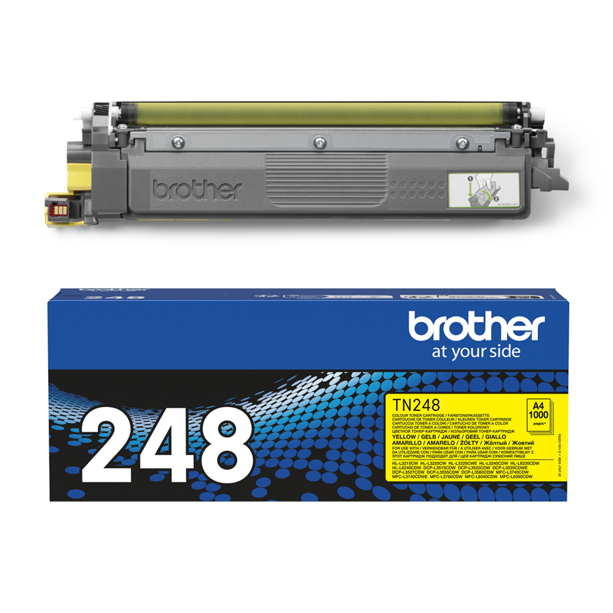 TN248Y Yellow 1.000 Pages Toner