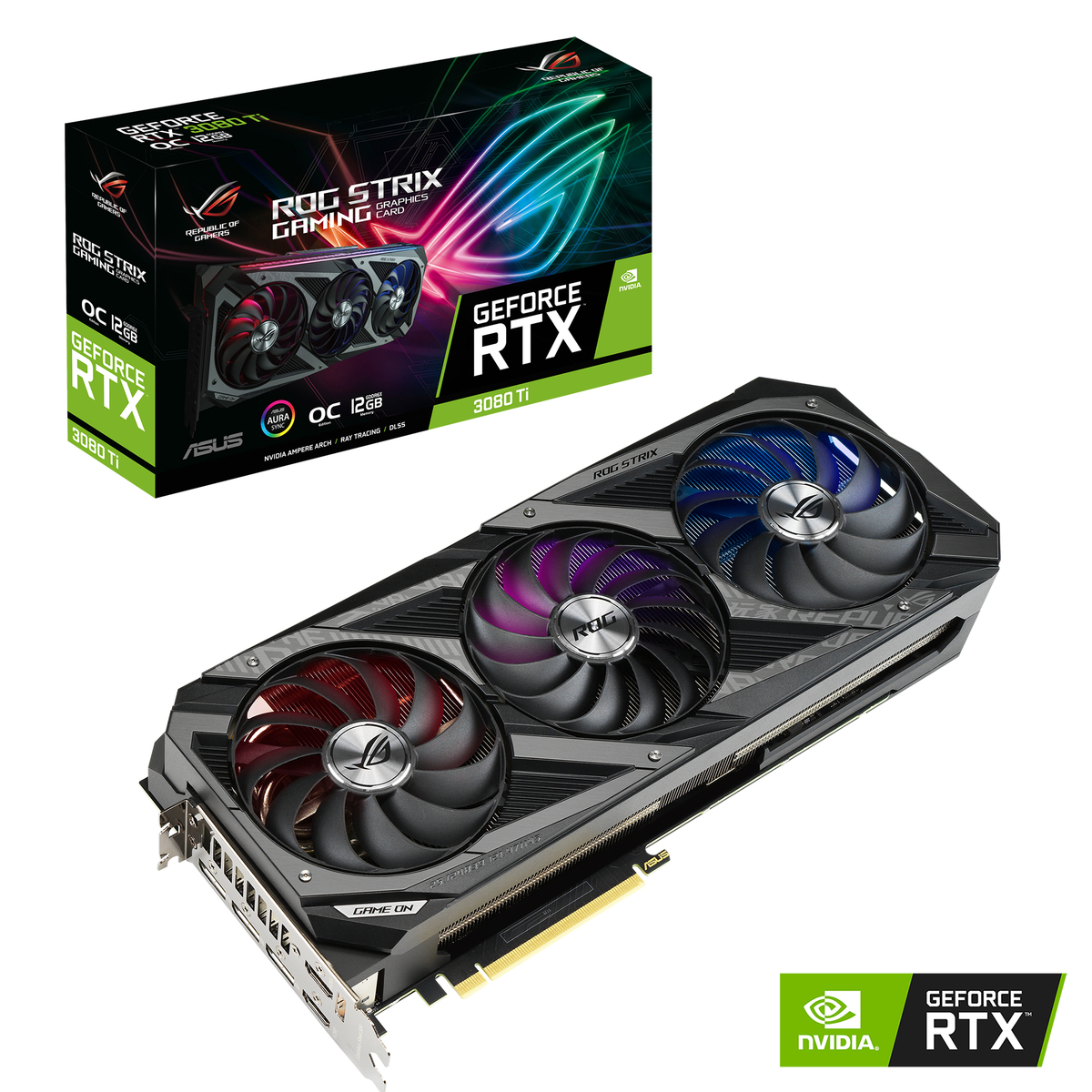 GPU NV 3080TI STRIX OC 12G GDDR6X Fan