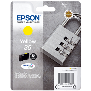 Epson, 35 Padlock Yellow  Ink Cartridge 9ml