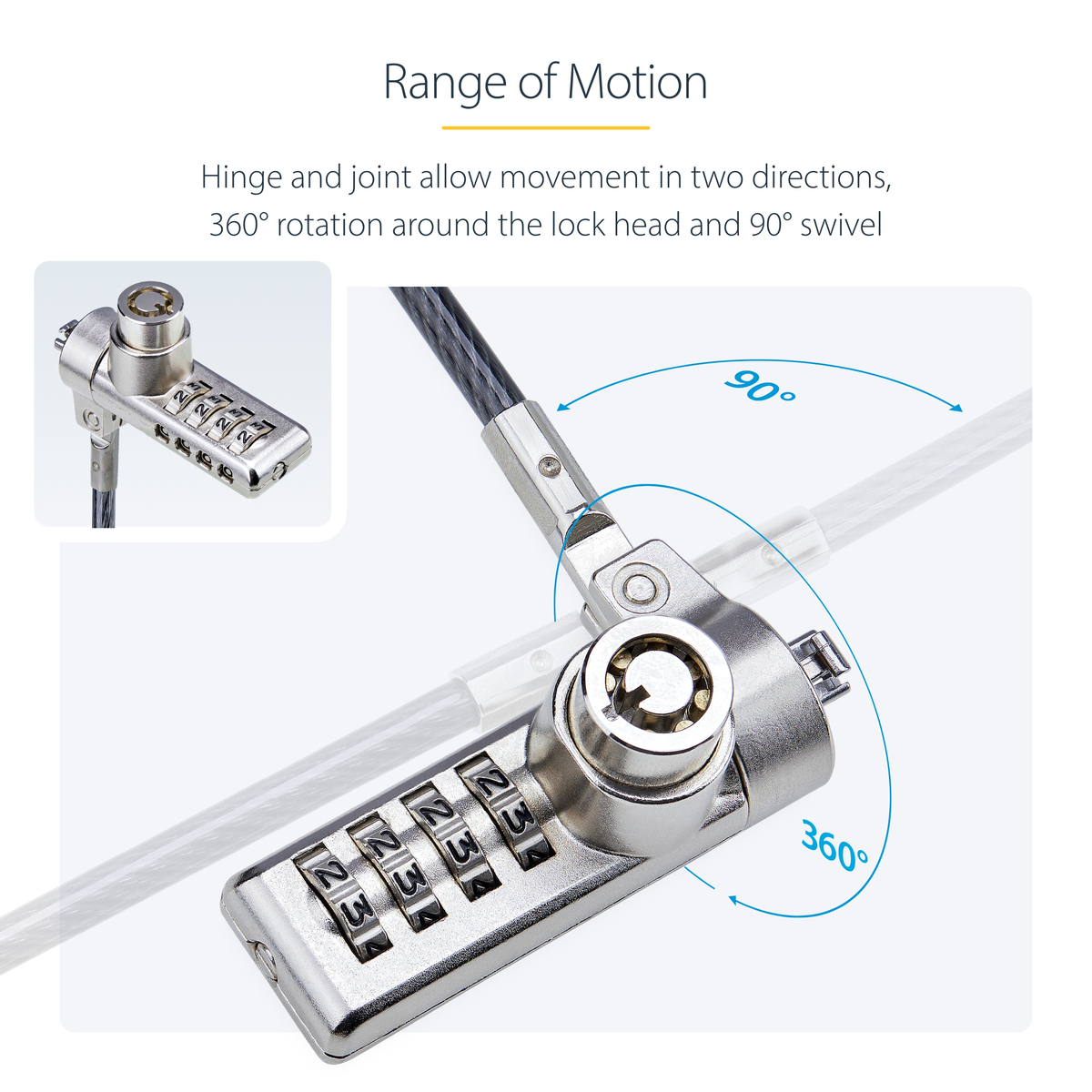 10-Pk Keyed & Combo K-Slot Laptop Lock