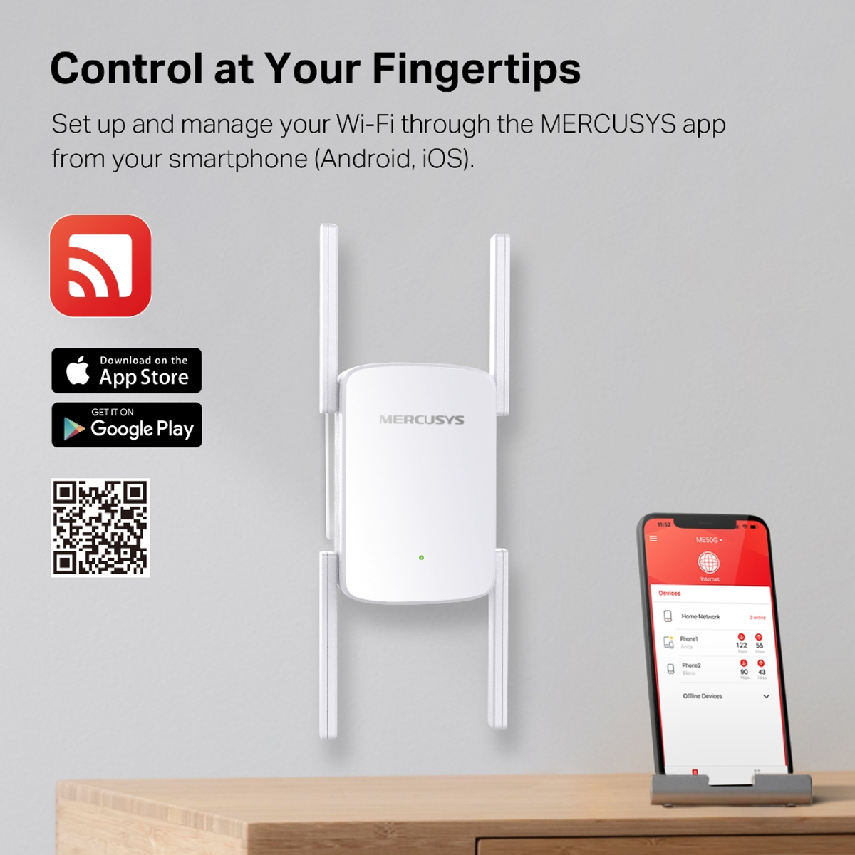 AC1900 Wi-Fi Range Extender