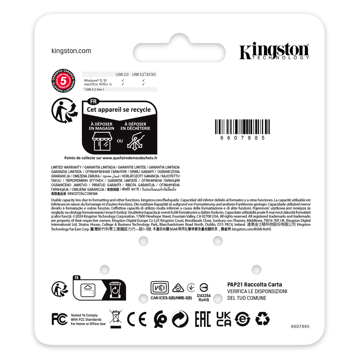 FD 64GB DataTraveler USB 3.0 Blk