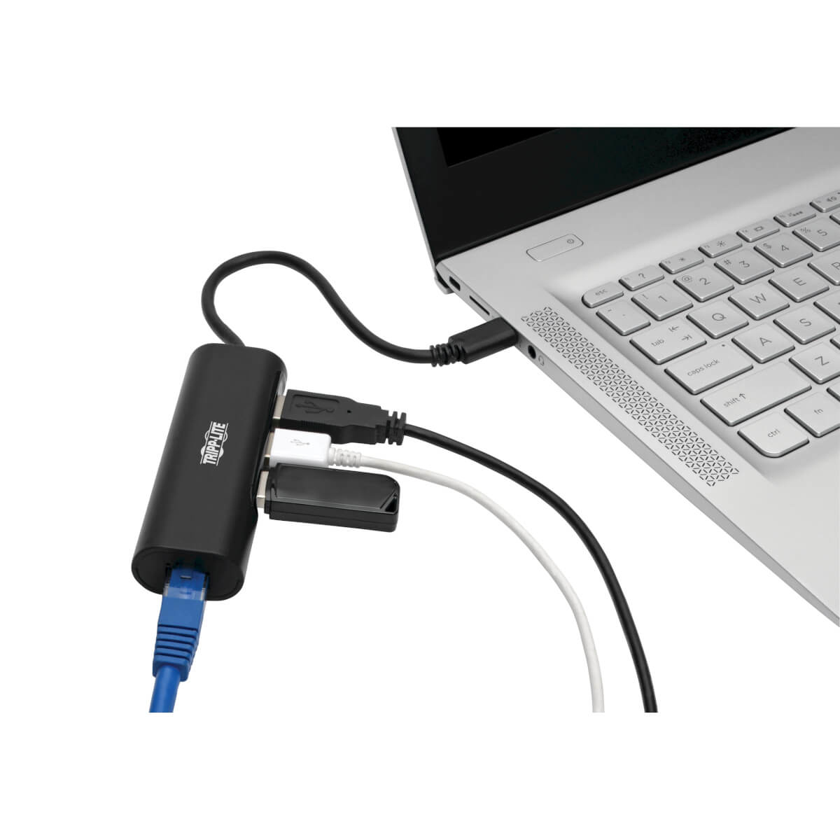 USB C Multiport Hub Adapter 3 USB-A Gbe