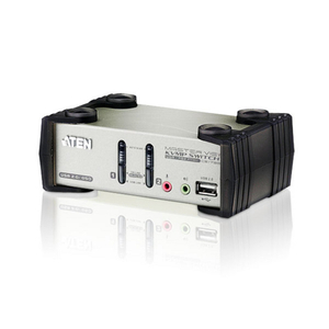 Aten, 2xKVMP SWITCH PS2/USB + Aud SUP 2XUSB