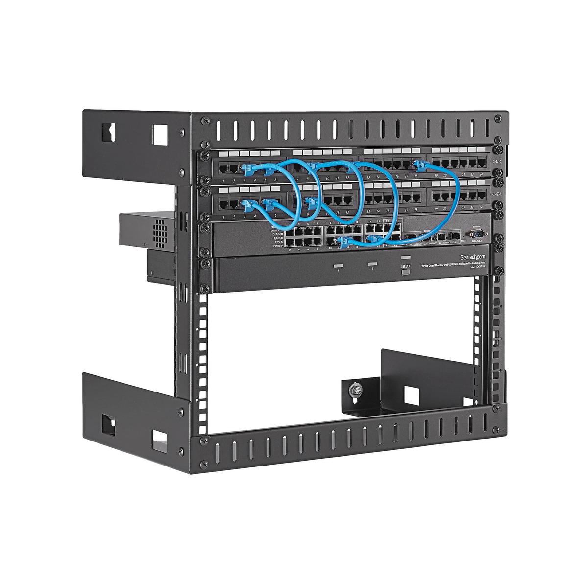 8U Open Frame WM Equipment Rack