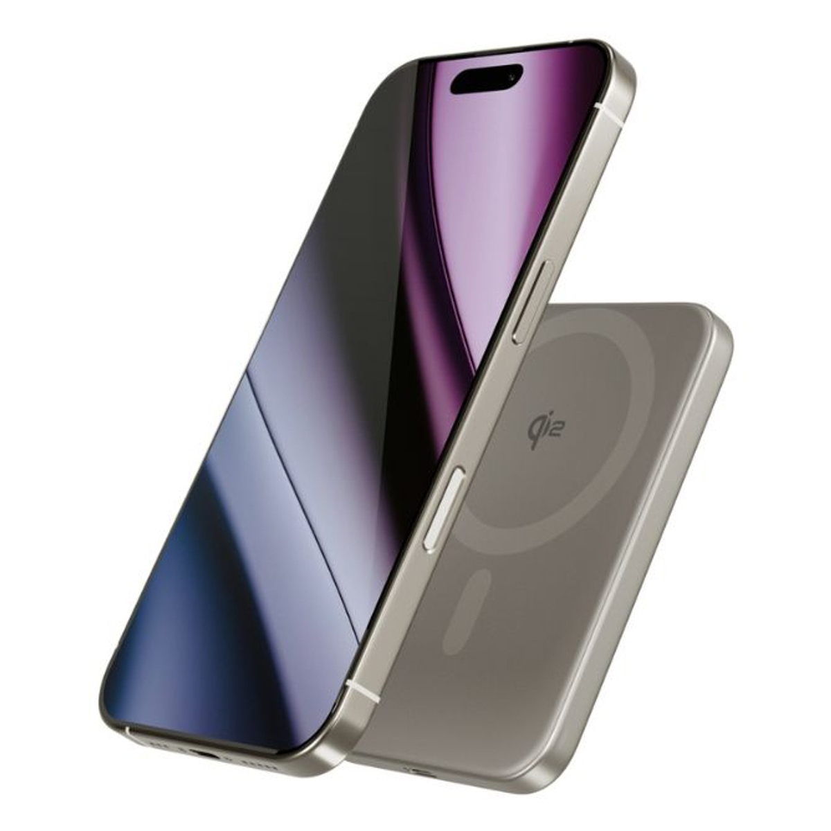 Qi2 5k Slim Alu Mag+ Power Bank-Titanium