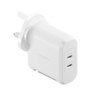 PowerMaxx 70W Dual GaN WallCharger White