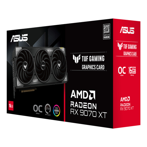 GPU AMD RX9070XT TUF GAMING OC 16G Fan