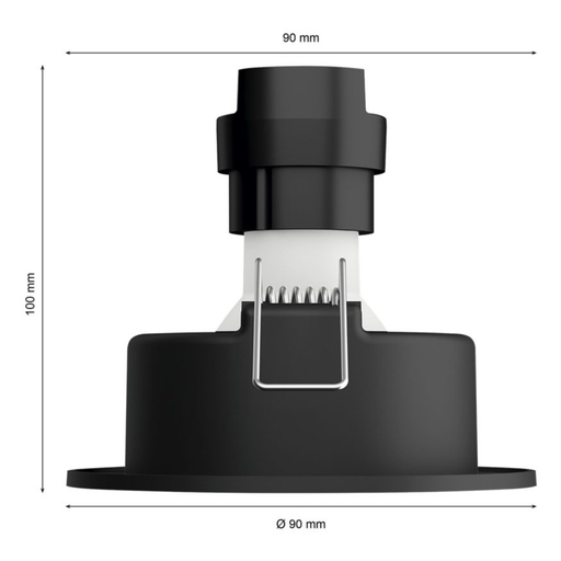 Centura Hue recessed R. aluminium 3x5.7W