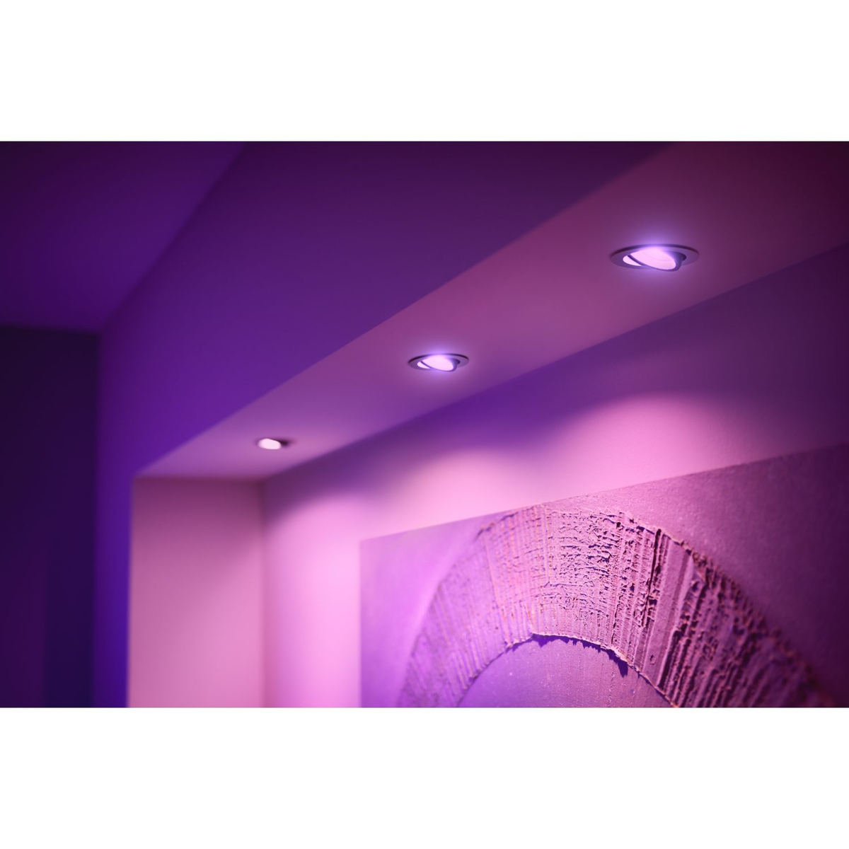 Centura Hue recessed R. aluminium 3x5.7W