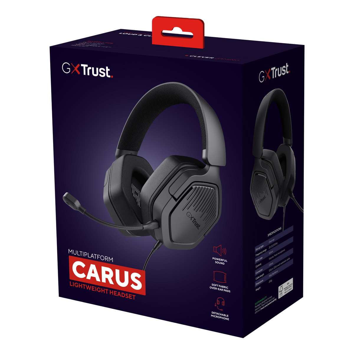 GXT492 CARUS HEADSET BLK