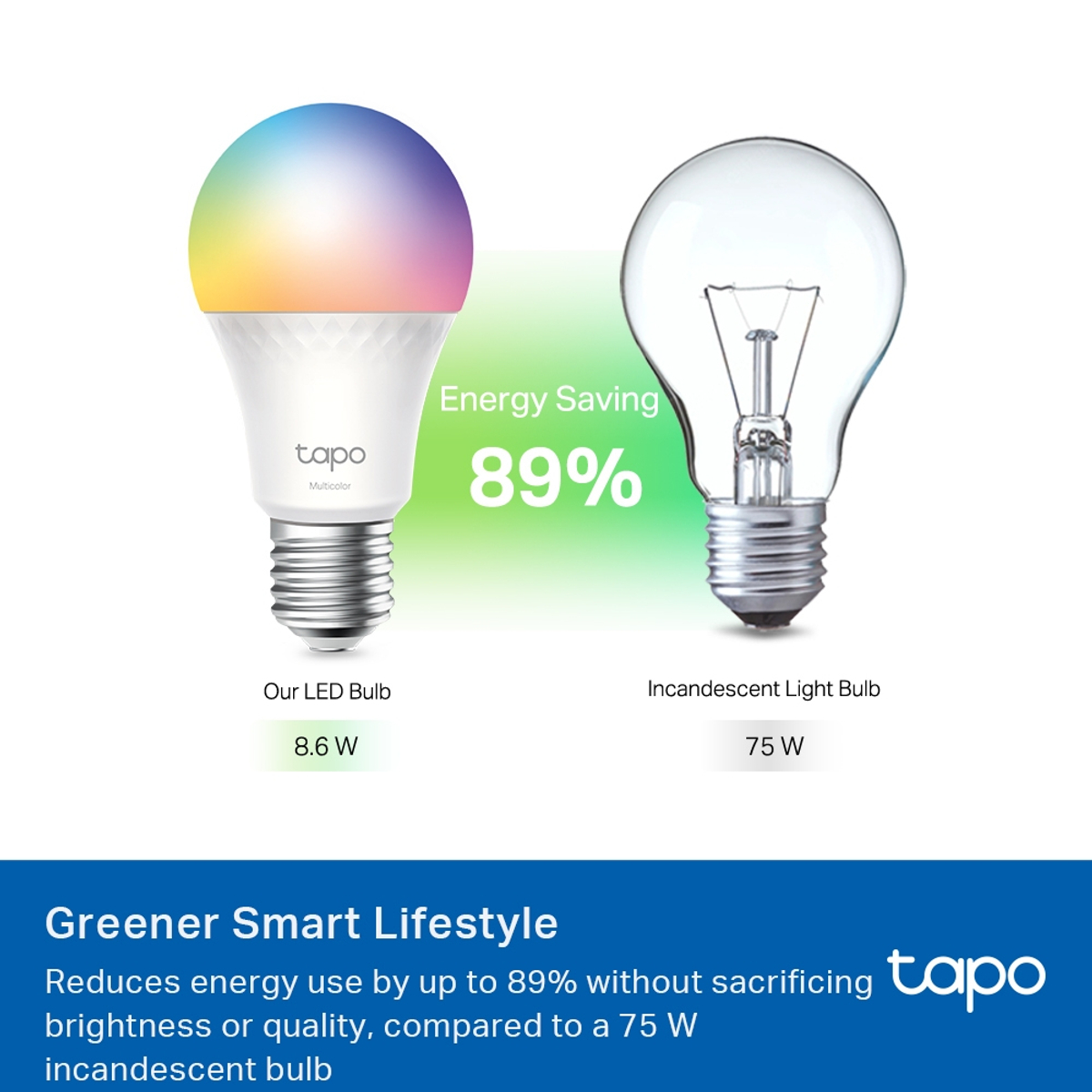 Tapo Smart Wi-Fi Light Bulb Multicolor