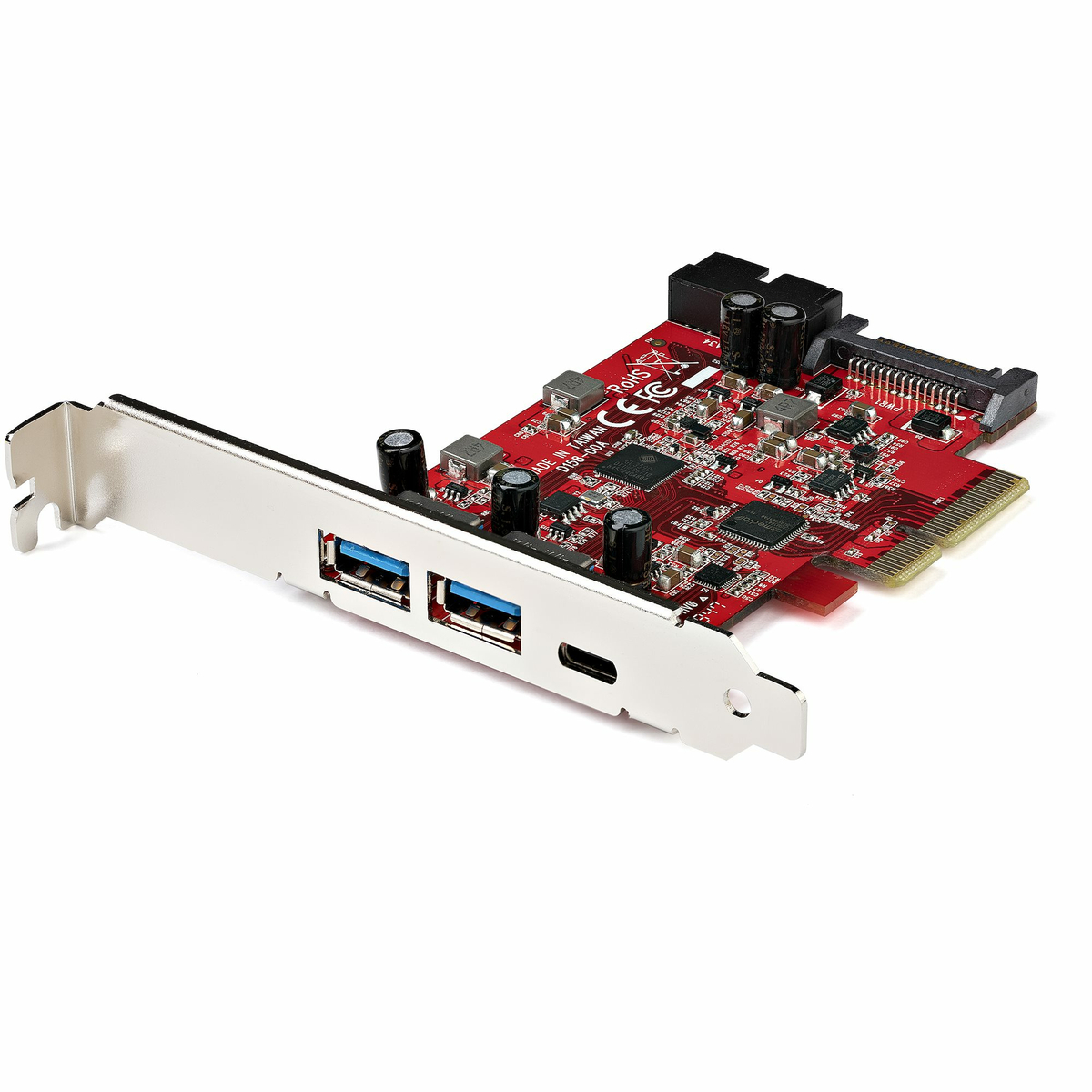 5-Port USB PCIe Card 10Gbps 2A/1C/1xIDC