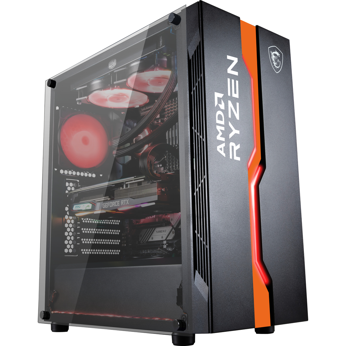 Case ATX MAG VAMPIRIC 011C RGB AMD Ed.