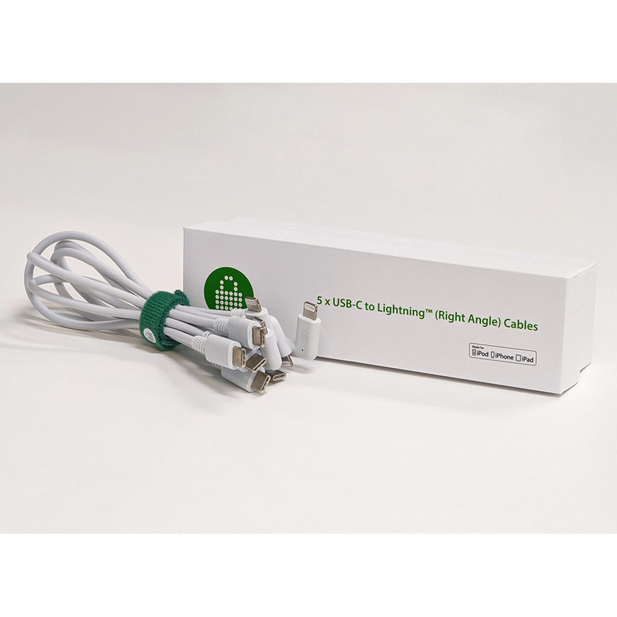 5PK USB-C - Lightening Right Angle 0.3M
